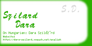 szilard dara business card